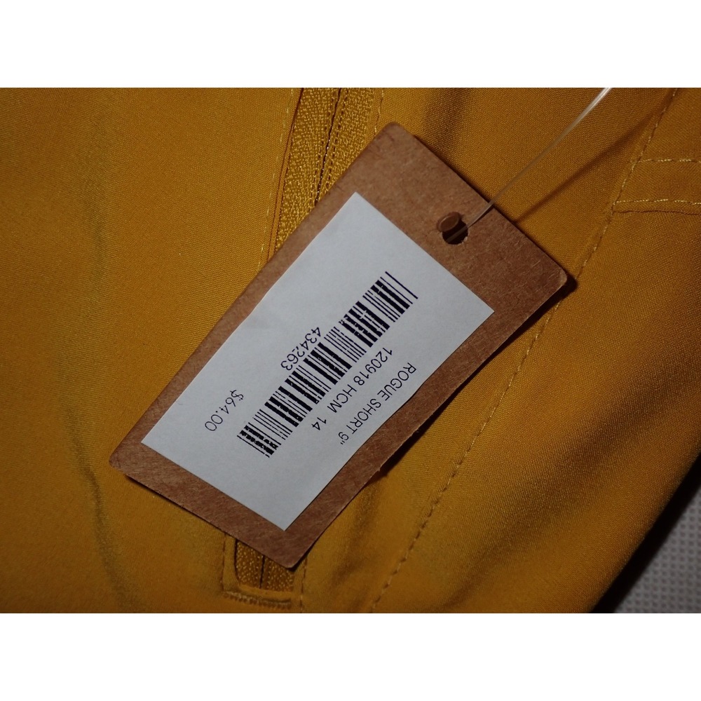 Title Nine Women's Rogue Short 9" Mustard Yellow Hiking Outdoor Shorts Size 14 - Picture 4 of 6